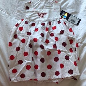 Virginia Tech VT proedge dress/bloomers with tag